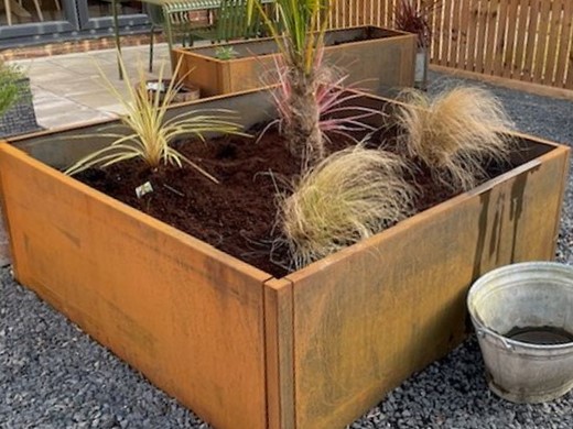 Corten steel weathering